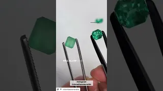 The difference and examples between clarity, cut and brilliance in emerald gemstones by experts