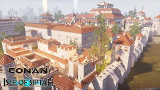 HOW TO BUILD A ARGOSSEAN CITY #10 - THE FINAL CITY TOUR [SPEED BUILD] - CONAN EXILES