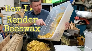 Fast and EASY way to render Honeybee wax | Cappings or brood comb