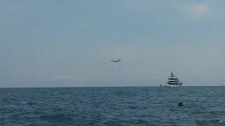 Emirates A380 landing - Nice Cote D'Azur Airport 28.07.2018