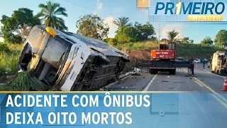 Acidente com ônibus deixa ao menos 8 mortos na Bahia | Primeiro Impacto (11/04/24)