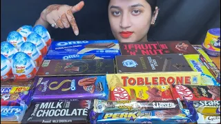 ASMR:OREO,KITKAT,DAIRY MILK,TOBLERONE,DARK CHOCOLATE,MAGNUM TRUFFLE,MUNCH,GALAXY,SNICKER EATING|FOOD