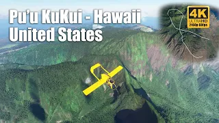 Pu'u Kukui Hawaii   United States - 4K 60fps  | Microsoft Flight Simulator