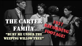 The Carter Family - Bury Me Under The Weeping Willow (1927 Recording Footage) Historical Reenactment