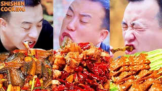 Can crocodile skin be eaten？Spicy eel| Chinese Food Eating Show | Funny Mukbang ASMR