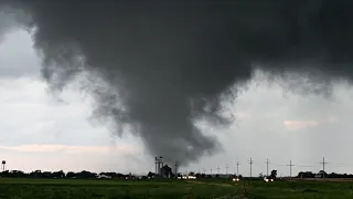 Selden, Kansas Takes Direct Hit From Tornado 5/24/2021. Shot in 4K