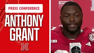 Nebraska Football RB Anthony Grant speaks after Huskers Louisiana Tech win at Memorial Stadium I GBR