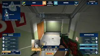 s1mple Ace and clutch 1v3 Navi Heroic 2-1