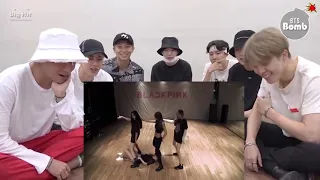 BTS reaction BLACKPINK Boombayah DANCE PRACTICE