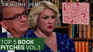Top 5 Book Related Pitches In The Den | Vol.1 | COMPILATION | Dragons' Den