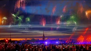 The Scarlet Sails, 23-24 June 2019. Fireworks.  St. Petersburg / Алые Паруса. Салют. 4K