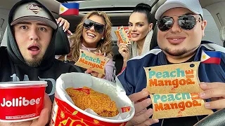 Americans Trying Jollibee for the first time in 2023 !!!!