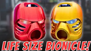 3D Printing My Childhood | Making LIFE-SIZE Lego Bionicle Masks!