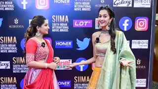 Watch Out Shubra Aiyappa's Cute And Lovely Moments At SIIMA Red Carpet 2021