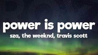 The Weeknd, Travis Scott, SZA - Power is Power (Lyrics)