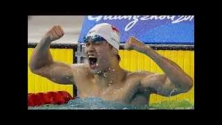 Sun Yang Breaks World Record in Men's 1,500m Freestyle