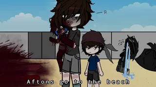 🌊 Aftons go to the beach 🌊 | Gacha Club | FNAF