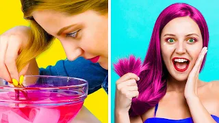 IDEIAS BRILHANTES PARA GAROTAS E SEUS PROBLEMAS! || DIY: Dicas Fáceis de Beleza por 123 GO! GOLD