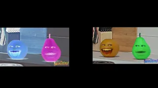 Annoying Orange Invert Colored Comparison!