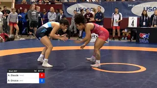 68 Kg Prelims Alexandria Glaude Titan Mercury Wrestling Club Vs Adrianna Orozco Unattached