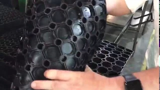 Video of K 23 rubber honeycomb mat (production of YPgroup)