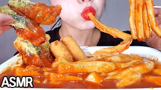 ASMR SPICY CHEESE TTEOKBOKKI (rice cake) 신전 치즈 떡볶이 리얼사운드 먹방 노토킹 이팅사운드 | *NoTalking mukbang