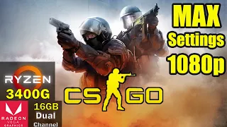 Counter Strike: Global Offensive | Ryzen 5 3400g | MAX Settings - 1080p | Vega 11 + 16gb DC 3200MHZ