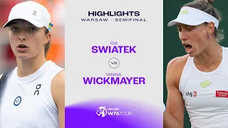 Iga Swiatek vs. Yanina Wickmayer | 2023 Warsaw Semifinal | WTA Match Highlights