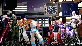 [KOF Mugen] Memorial | Omega Power Team vs Orochi Blood team [ 4vs4 ]