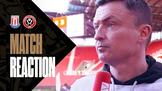 Paul Heckingbottom | Stoke City 3-1 Sheffield United | Post-match reaction