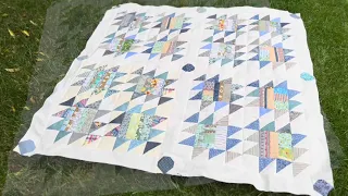 Putting it ALL TOGETHER! | string quilt top complete —— should it be bigger?