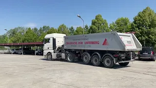 MAN TGX 18.400 TRUCK WITH TIPPER SEMI TRAILER