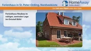 St. Peter-Ording: Ferienhaus Neubau in ruhiger, zentraler Lage im Ortsteil - FeWo-direkt.de Video