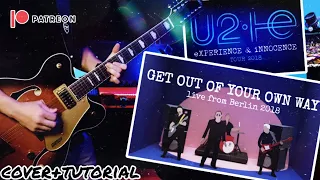 U2 - Get Out Of Your Own Way (Guitar Cover/Tutorial) Live From Berlin Backing Track Line 6 Helix