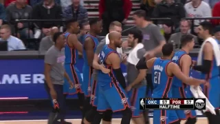 Taj Gibson Deep Buzzer Beater! | Thunder vs Blazers | March 2, 2017 NBA Regular Season