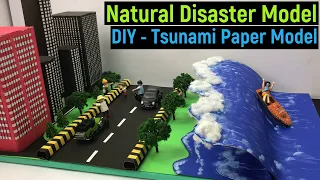 natural disaster model - tsunami model - diy tsunami model - science project - diyas funplay -how to