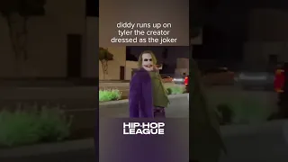 Diddy scares Tyler The Creator dressed as The Joker #shorts