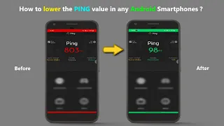 How to lower the PING value in any Android Smartphones ?