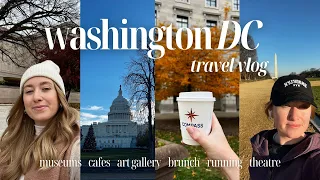 Washington DC TRAVEL VLOG 🇺🇸🍂 Day 1: art, cafes, museums, theatre & sightseeing