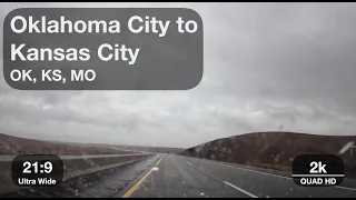 Oklahoma City to Kansas City | 21:9 Aspect Ratio, QHD 2k Resolution