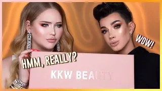 KIM KARDASHIAN: KKW Concealer Kits REVIEW ft. JAMES CHARLES!