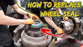 How to Replace A Wheel Seal on Semi/ Wheel Seal Leak/ Wheel Seal Installation/100kMiles Inspections