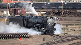 Union Pacific Big Boy #4014 Steam Train Departs Cheyenne, Wyoming Bound For Omaha, NE (6/7/23)