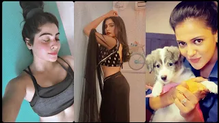 maddam sir playing with dog and |gulki joshi /bhaveka sharma /jalebi joshi name dog