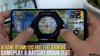 Xiaomi Redmi 12C Free Fire Gaming test | Helio G85, 4GB RAM