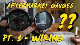 How to wire aftermarket amazon motorcycle gauges
