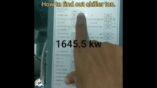 How to find out chiller ton. (कैसे पता करें चिलर कितने टन का है)    #MEPINDIA