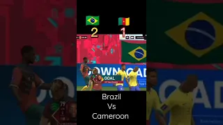 brazil vs Cameroon FIFA mobile gameplay ™|#shorts #gaming #messi #pes2021