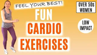 FUN CARDIO WORKOUT USING BODYWEIGHT EXERCISES FOR WOMEN OVER 50 | Lively Ladies