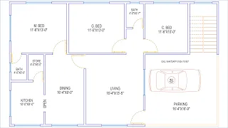 HOUSE PLAN DESIGN | EP 80 | 1200 SQUARE FEET BEDROOMS HOUSE PLAN | LAYOUT PLAN